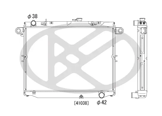 Kühler, Motorkühlung KOYORAD PL011043R Bild Kühler, Motorkühlung KOYORAD PL011043R