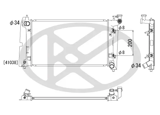 Kühler, Motorkühlung KOYORAD PL011172 Bild Kühler, Motorkühlung KOYORAD PL011172
