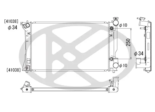 Kühler, Motorkühlung KOYORAD PL011669 Bild Kühler, Motorkühlung KOYORAD PL011669