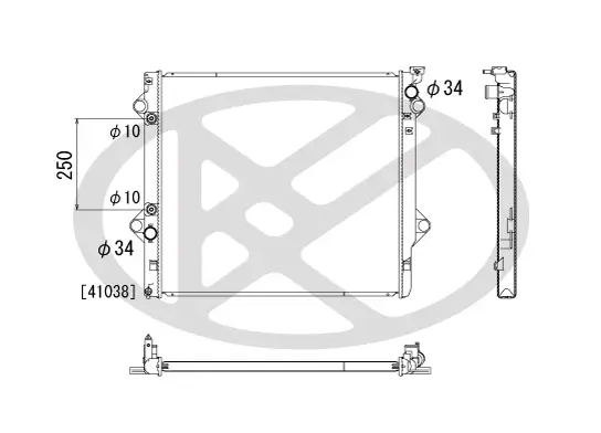 Kühler, Motorkühlung KOYORAD PL011846R Bild Kühler, Motorkühlung KOYORAD PL011846R