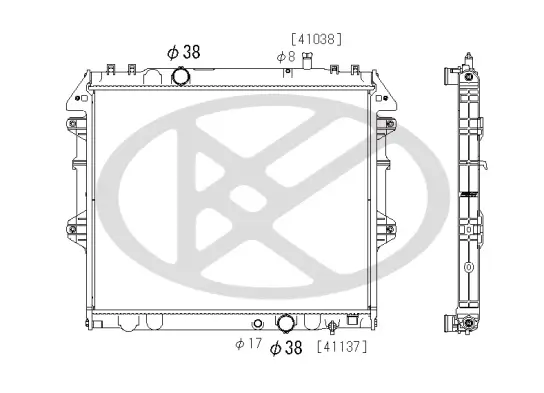 Kühler, Motorkühlung KOYORAD PL011851R Bild Kühler, Motorkühlung KOYORAD PL011851R
