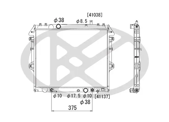 Kühler, Motorkühlung KOYORAD PL011852 Bild Kühler, Motorkühlung KOYORAD PL011852