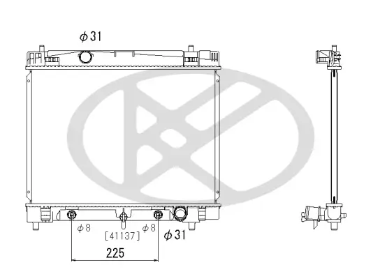 Kühler, Motorkühlung KOYORAD PL011953 Bild Kühler, Motorkühlung KOYORAD PL011953
