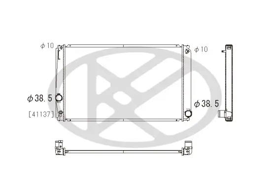 Kühler, Motorkühlung KOYORAD PL011958 Bild Kühler, Motorkühlung KOYORAD PL011958