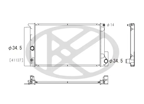 Kühler, Motorkühlung KOYORAD PL012079 Bild Kühler, Motorkühlung KOYORAD PL012079