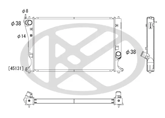 Kühler, Motorkühlung KOYORAD PL012118 Bild Kühler, Motorkühlung KOYORAD PL012118