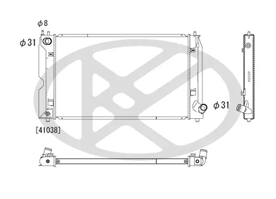 Kühler, Motorkühlung KOYORAD PL012143 Bild Kühler, Motorkühlung KOYORAD PL012143