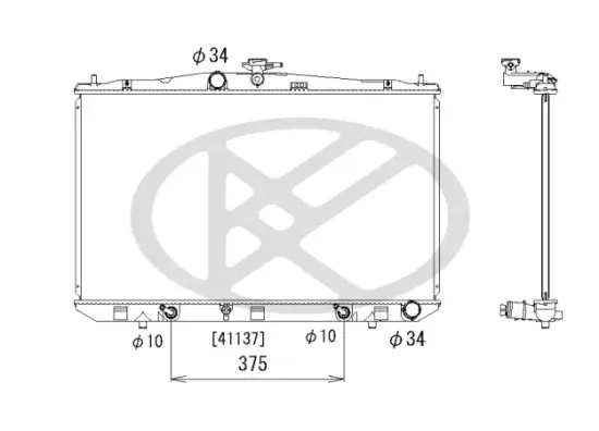 Kühler, Motorkühlung KOYORAD PL012281 Bild Kühler, Motorkühlung KOYORAD PL012281