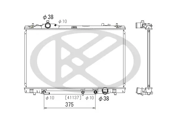 Kühler, Motorkühlung KOYORAD PL012322 Bild Kühler, Motorkühlung KOYORAD PL012322