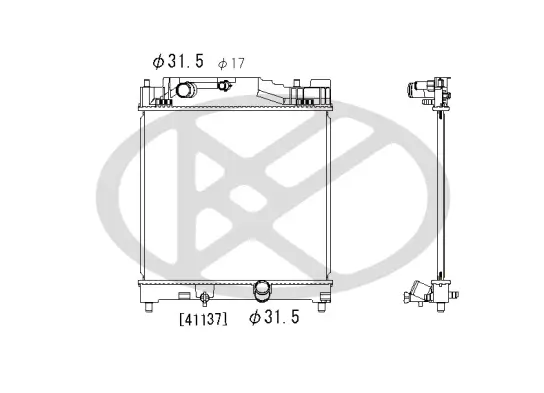 Kühler, Motorkühlung KOYORAD PL012471 Bild Kühler, Motorkühlung KOYORAD PL012471