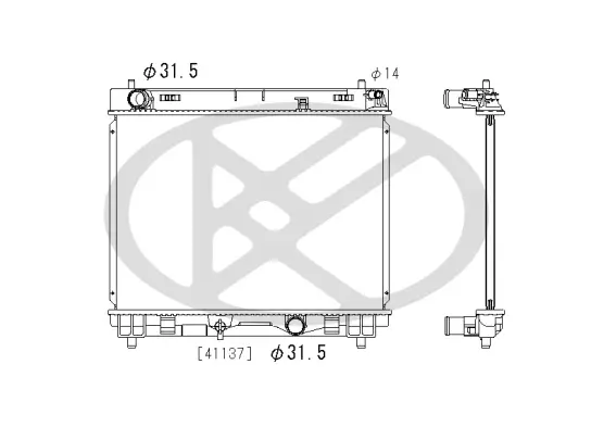 Kühler, Motorkühlung KOYORAD PL012487 Bild Kühler, Motorkühlung KOYORAD PL012487