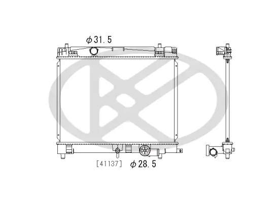 Kühler, Motorkühlung KOYORAD PL012511