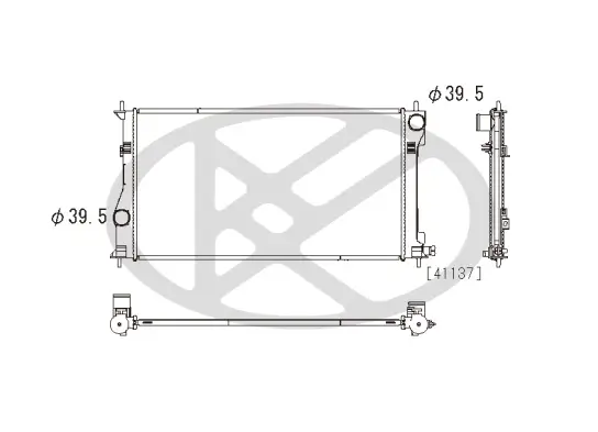 Kühler, Motorkühlung KOYORAD PL012663 Bild Kühler, Motorkühlung KOYORAD PL012663