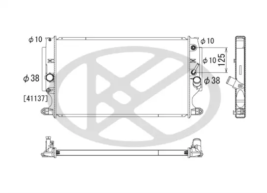 Kühler, Motorkühlung KOYORAD PL012763 Bild Kühler, Motorkühlung KOYORAD PL012763