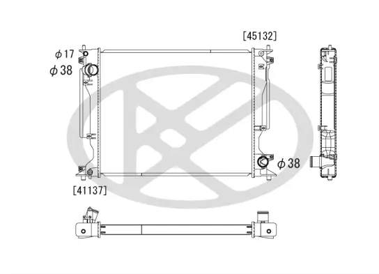 Kühler, Motorkühlung KOYORAD PL012906 Bild Kühler, Motorkühlung KOYORAD PL012906