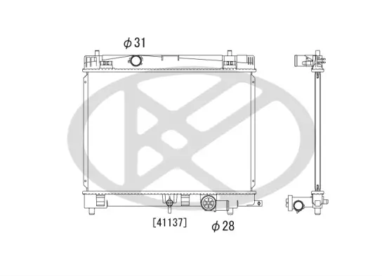 Kühler, Motorkühlung KOYORAD PL012920 Bild Kühler, Motorkühlung KOYORAD PL012920