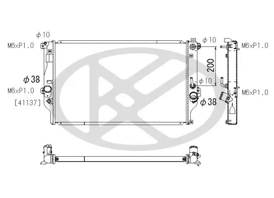Kühler, Motorkühlung KOYORAD PL012985 Bild Kühler, Motorkühlung KOYORAD PL012985