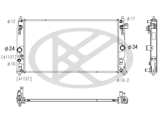 Kühler, Motorkühlung KOYORAD PL013286 Bild Kühler, Motorkühlung KOYORAD PL013286
