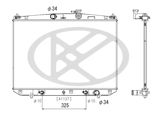 Kühler, Motorkühlung KOYORAD PL013291 Bild Kühler, Motorkühlung KOYORAD PL013291