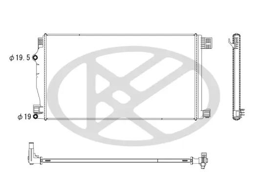 Kühler, Motorkühlung KOYORAD PL013659 Bild Kühler, Motorkühlung KOYORAD PL013659