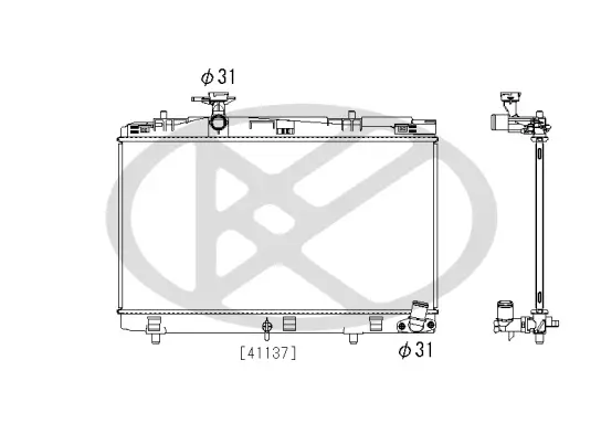 Kühler, Motorkühlung KOYORAD PL013883 Bild Kühler, Motorkühlung KOYORAD PL013883