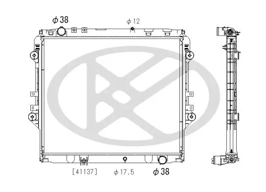 Kühler, Motorkühlung KOYORAD PL013941R Bild Kühler, Motorkühlung KOYORAD PL013941R
