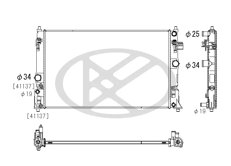Kühler, Motorkühlung KOYORAD PL013972