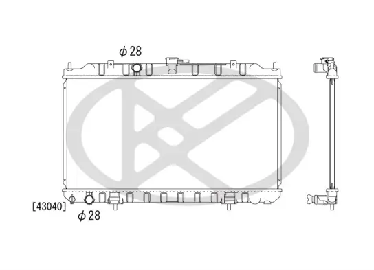 Kühler, Motorkühlung KOYORAD PL021487 Bild Kühler, Motorkühlung KOYORAD PL021487