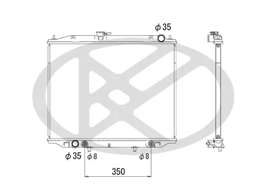 Kühler, Motorkühlung KOYORAD PL021848