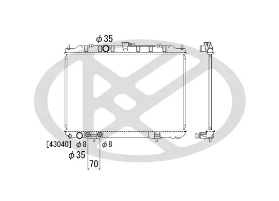 Kühler, Motorkühlung KOYORAD PL021934 Bild Kühler, Motorkühlung KOYORAD PL021934