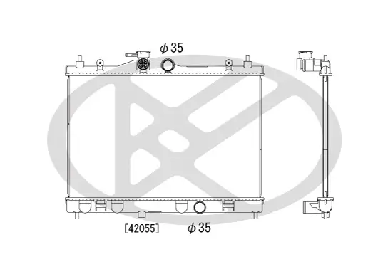 Kühler, Motorkühlung KOYORAD PL021939 Bild Kühler, Motorkühlung KOYORAD PL021939