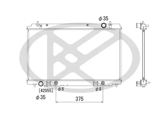 Kühler, Motorkühlung KOYORAD PL022141 Bild Kühler, Motorkühlung KOYORAD PL022141