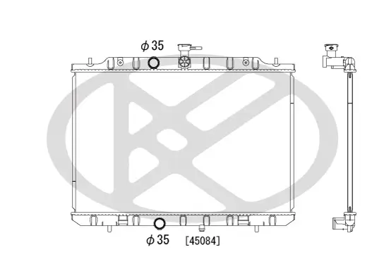 Kühler, Motorkühlung KOYORAD PL022174R Bild Kühler, Motorkühlung KOYORAD PL022174R
