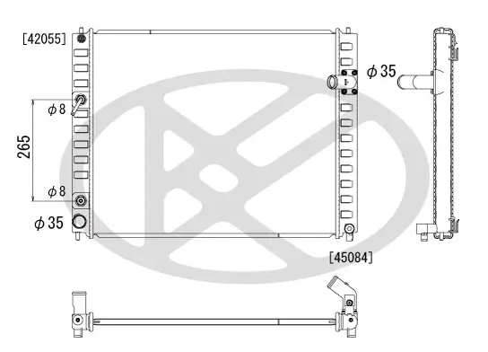 Kühler, Motorkühlung KOYORAD PL022210 Bild Kühler, Motorkühlung KOYORAD PL022210
