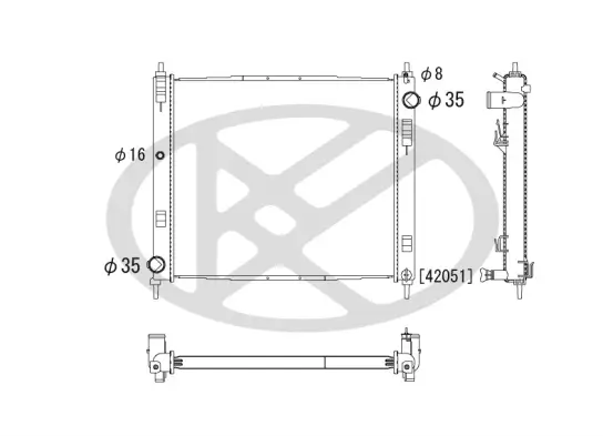 Kühler, Motorkühlung KOYORAD PL022777 Bild Kühler, Motorkühlung KOYORAD PL022777