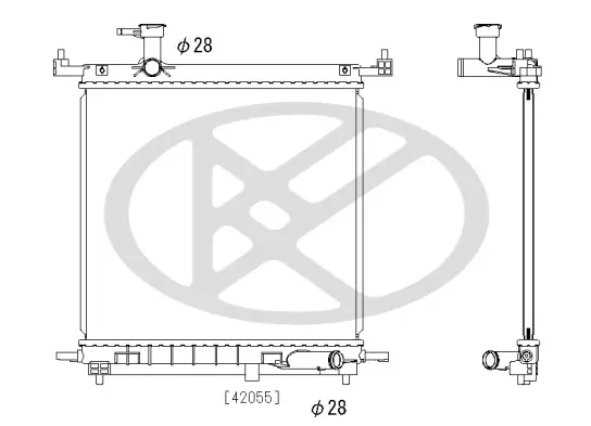 Kühler, Motorkühlung KOYORAD PL023128 Bild Kühler, Motorkühlung KOYORAD PL023128