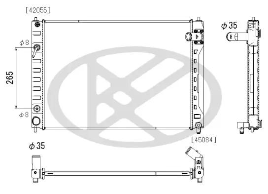 Kühler, Motorkühlung KOYORAD PL023132 Bild Kühler, Motorkühlung KOYORAD PL023132