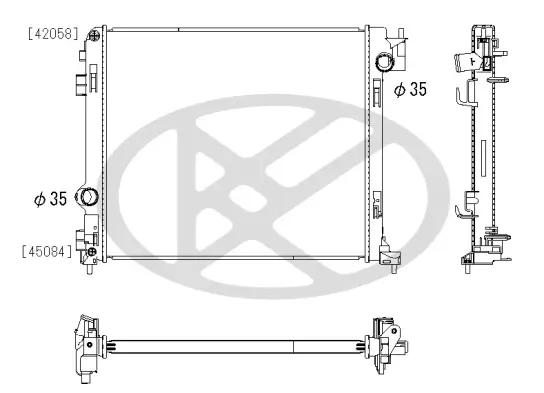 Kühler, Motorkühlung KOYORAD PL023483 Bild Kühler, Motorkühlung KOYORAD PL023483