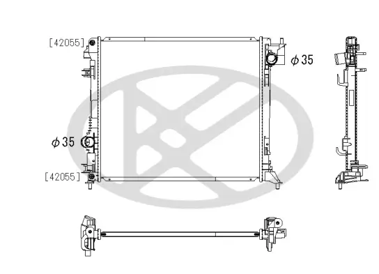 Kühler, Motorkühlung KOYORAD PL023499 Bild Kühler, Motorkühlung KOYORAD PL023499