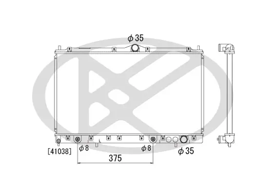 Kühler, Motorkühlung KOYORAD PL030585 Bild Kühler, Motorkühlung KOYORAD PL030585