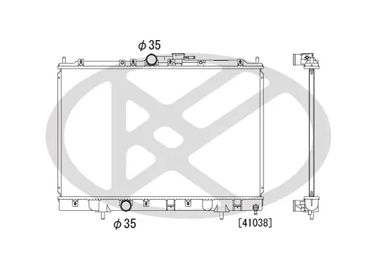 Kühler, Motorkühlung KOYORAD PL031280R