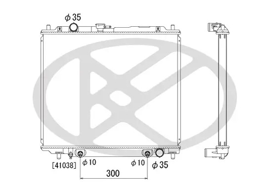 Kühler, Motorkühlung KOYORAD PL031303 Bild Kühler, Motorkühlung KOYORAD PL031303
