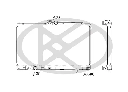 Kühler, Motorkühlung KOYORAD PL031610 Bild Kühler, Motorkühlung KOYORAD PL031610