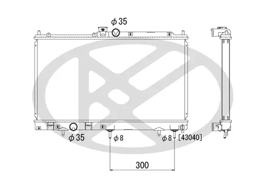 Kühler, Motorkühlung KOYORAD PL031624 Bild Kühler, Motorkühlung KOYORAD PL031624