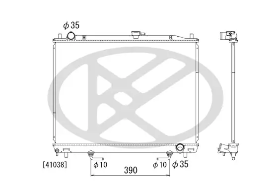 Kühler, Motorkühlung KOYORAD PL031758 Bild Kühler, Motorkühlung KOYORAD PL031758