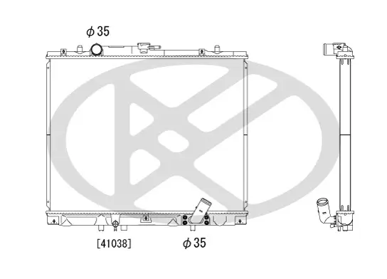 Kühler, Motorkühlung KOYORAD PL031867T Bild Kühler, Motorkühlung KOYORAD PL031867T
