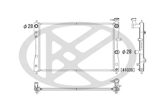 Kühler, Motorkühlung KOYORAD PL031940R Bild Kühler, Motorkühlung KOYORAD PL031940R