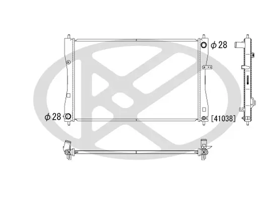 Kühler, Motorkühlung KOYORAD PL031941 Bild Kühler, Motorkühlung KOYORAD PL031941