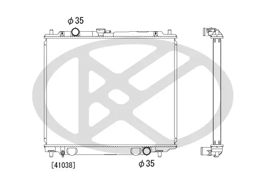 Kühler, Motorkühlung KOYORAD PL031950 Bild Kühler, Motorkühlung KOYORAD PL031950