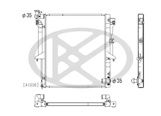 Kühler, Motorkühlung KOYORAD PL032311 Bild Kühler, Motorkühlung KOYORAD PL032311